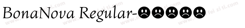 BonaNova Regular字体转换